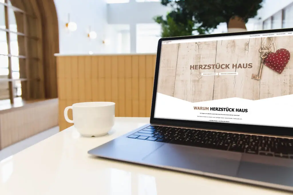 Webdesign für Herzstück Haus