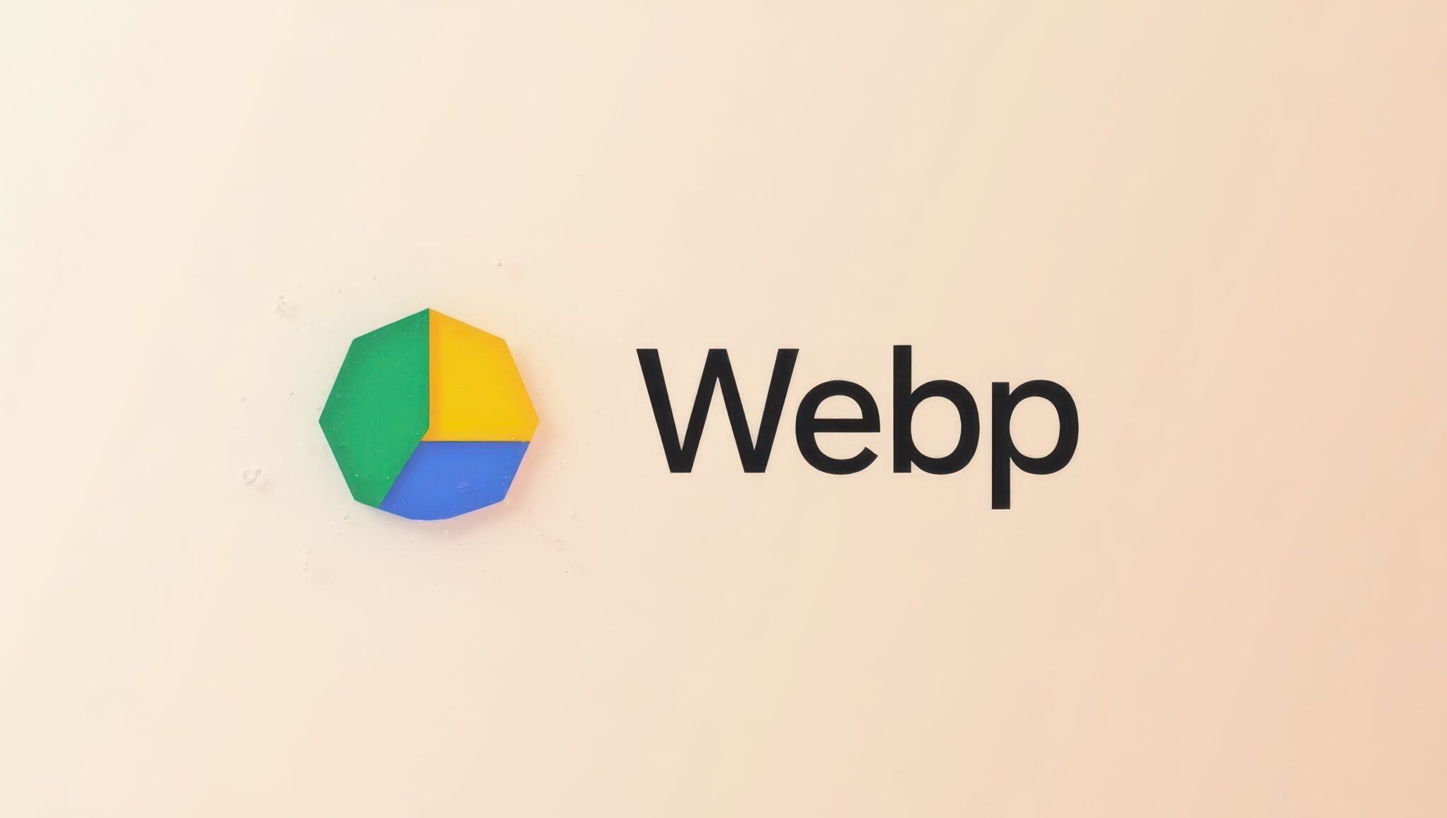 WebP-Logo für effiziente Bildkomprimierung auf der Seite über moderne Bildformate und Performance-Optimierung.